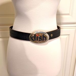 🌞🌞🌞🌞🌞Black leather belt / size S / VINTAGE
